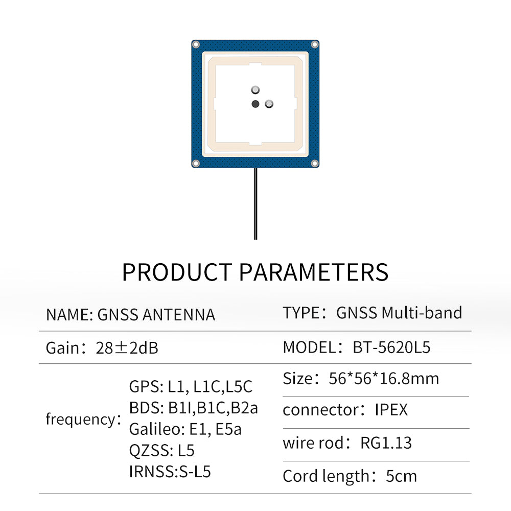 Beitian High Gain TPEX Control Connector TYPE Rg1.13 Cable GNSS Active Antenna BT-3320 Beitian High Gain TPEX Control Connector TYPE Rg1.13 Cable GNSS Active Antenna BT-3320